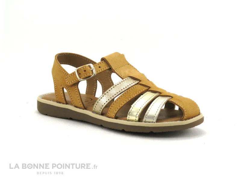 Achat chaussures Bellamy Enfant Nu-pieds, vente Bellamy IGLOO Camel - Sandale fille bout ferme