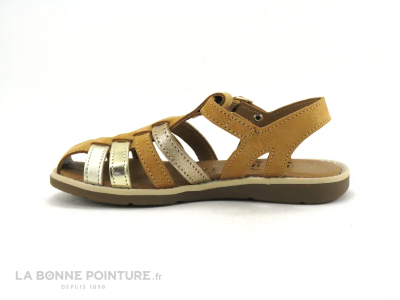 Achat chaussures Bellamy Enfant Nu-pieds, vente Bellamy IGLOO Camel - Sandale fille bout ferme