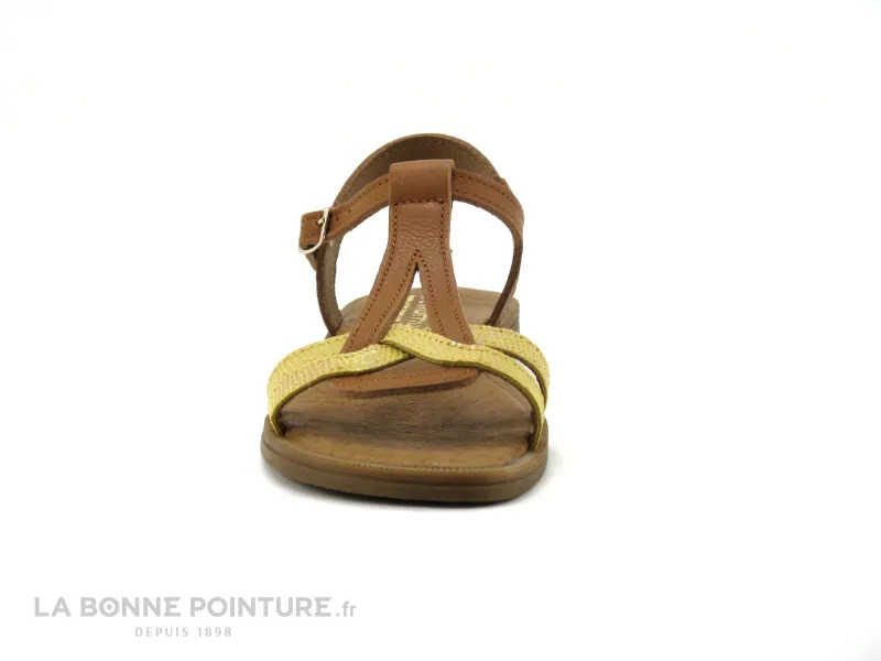 Achat chaussures Bellamy Enfant Nu-pieds, vente Bellamy TILOU Camel Jaune Dore - Sandale fille