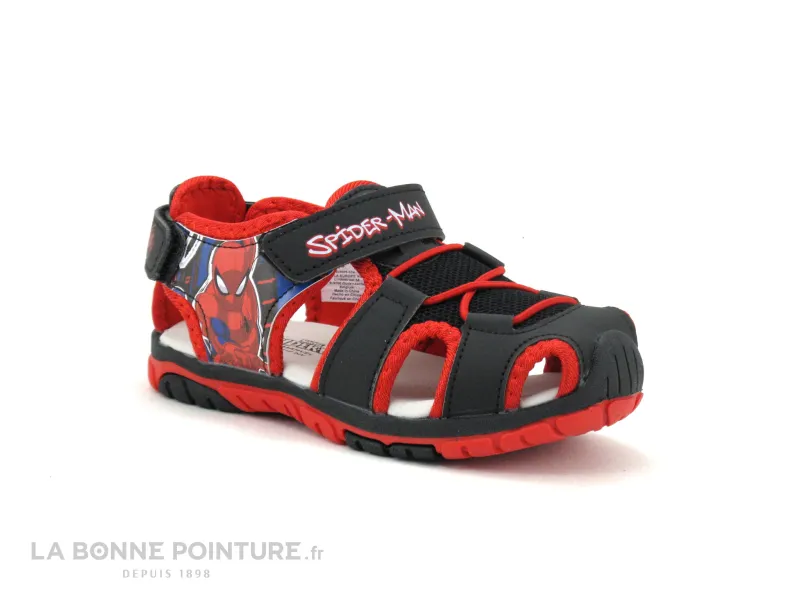 Achat chaussures Disney Marvel Enfant Nu-pieds, vente Spiderman Marvel SP011920 Black Red - Sandale GARCON