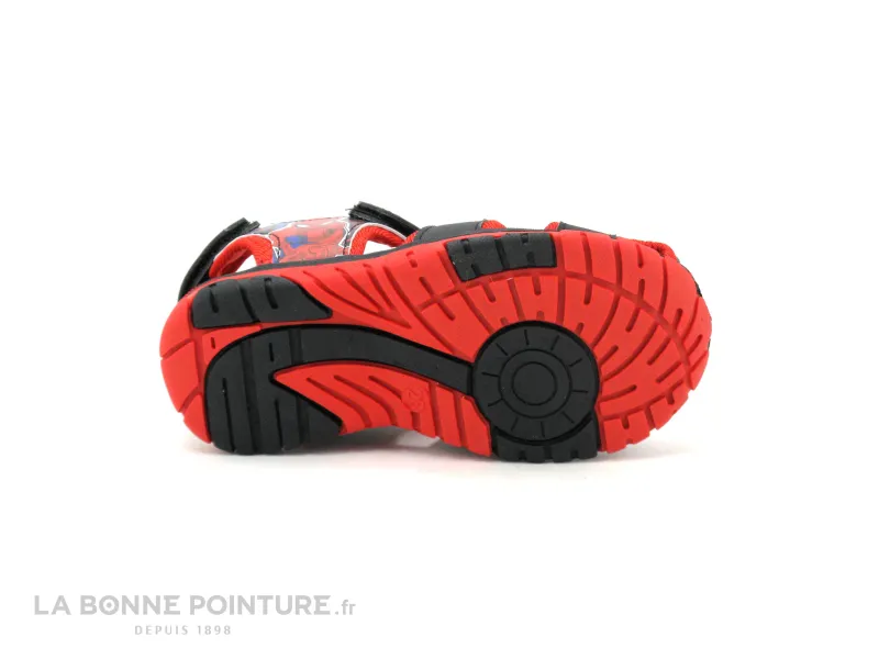 Achat chaussures Disney Marvel Enfant Nu-pieds, vente Spiderman Marvel SP011920 Black Red - Sandale GARCON