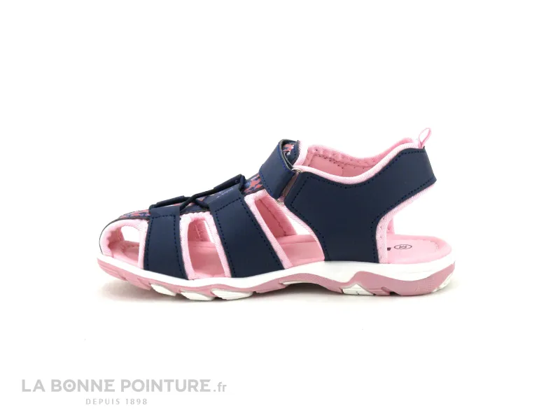 Achat chaussures Happy Bee Enfant Nu-pieds, vente Happy Bee B938430 Navy Pink - Sandale fille bleu marine et rose