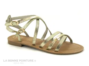 Achat chaussures Les ptites bombes LPB Femme Sandale et Nu-pieds, vente LPB Les Petites Bombes - FIKEN - C02A100 - Or metal - Nu