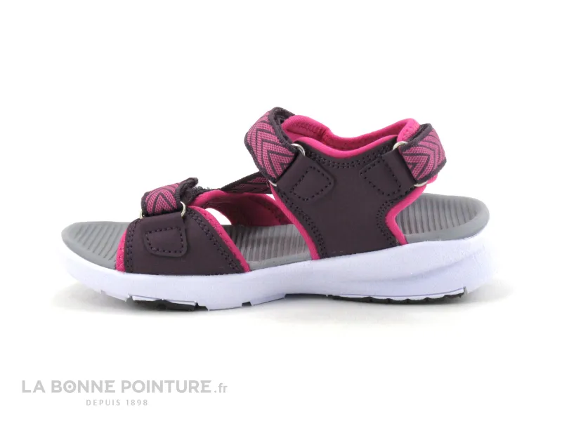 Achat chaussures LICO Enfant Nu-pieds, vente Lico SAMI V 470267 Bordeaux Rose - Sandale sport fille