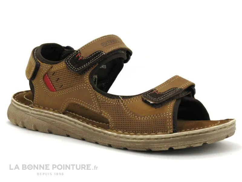 Achat chaussures Moran's Homme Sandale et Nu-pieds, vente Morans TUCOURS camel - Nu-pieds reglable Homme 3 scratches