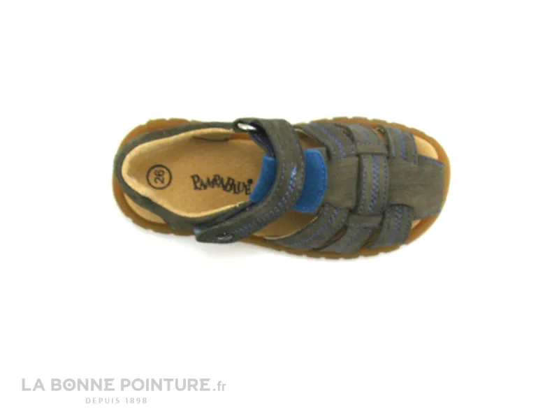 Achat chaussures PampaBlue Enfant Nu-pieds, vente Pampa Blue CHARBLUE gris 1M2039-2 - Sandale GARCON