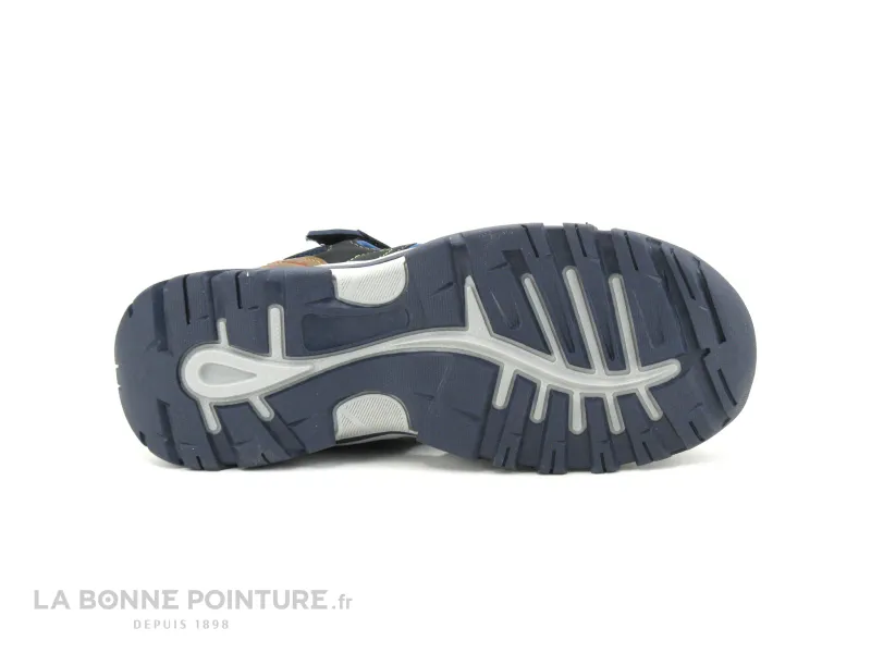 Achat chaussures Wipop Enfant Nu-pieds, vente Wipop LATOUR Marine Gris Marron - Sandale sport GARCON