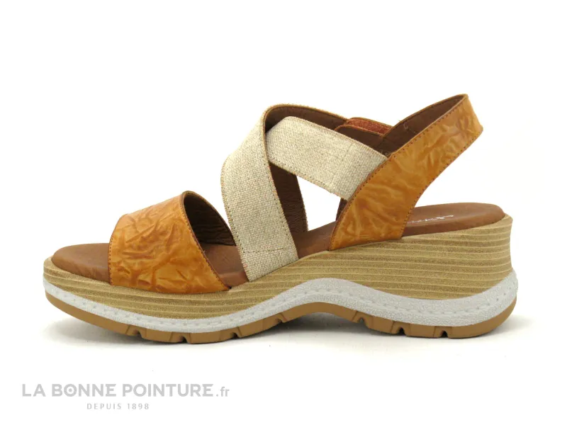 Achat chaussures Xapatan Femme Sandale et Nu-pieds, vente Xapatan 1990 Agatha cuero - Nu-pieds Femme talon compense marron beige