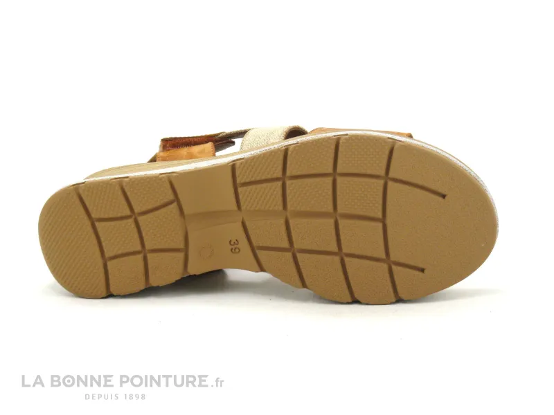 Achat chaussures Xapatan Femme Sandale et Nu-pieds, vente Xapatan 1990 Agatha cuero - Nu-pieds Femme talon compense marron beige