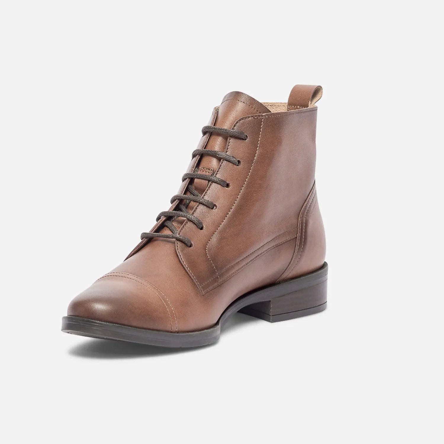 Bottine ERAM FLEX cognac en cuir éco-conçu - Boots / bottines Femme | ERAM