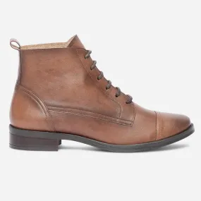 Bottine ERAM FLEX cognac en cuir éco-conçu - Boots / bottines Femme | ERAM