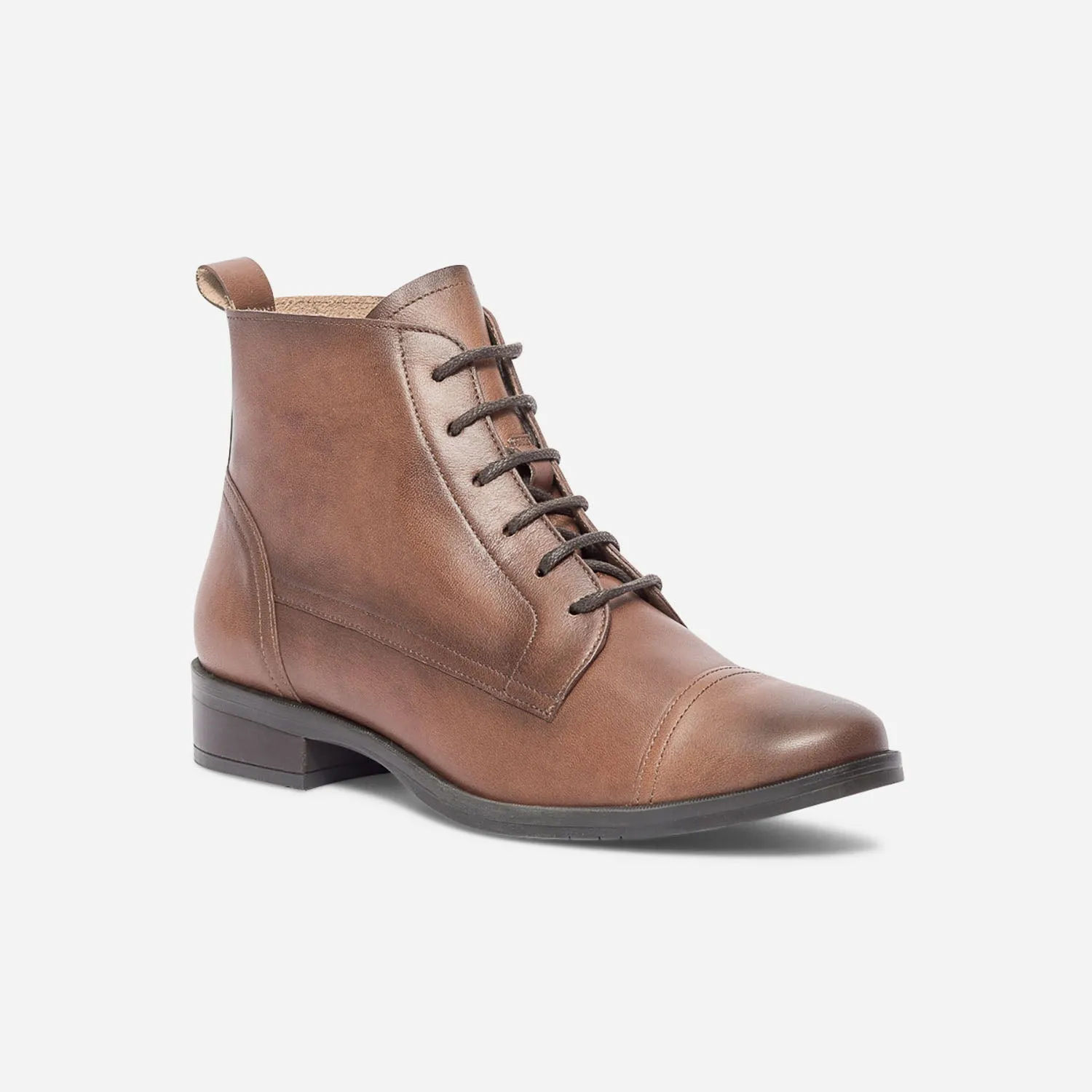 Bottine ERAM FLEX cognac en cuir éco-conçu - Boots / bottines Femme | ERAM