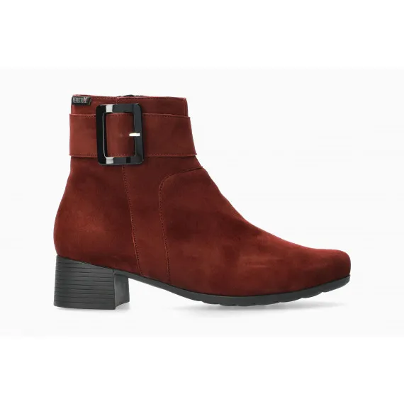 Bottines A Talon GIANINA Rouge Foncé