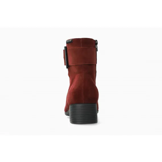 Bottines A Talon GIANINA Rouge Foncé