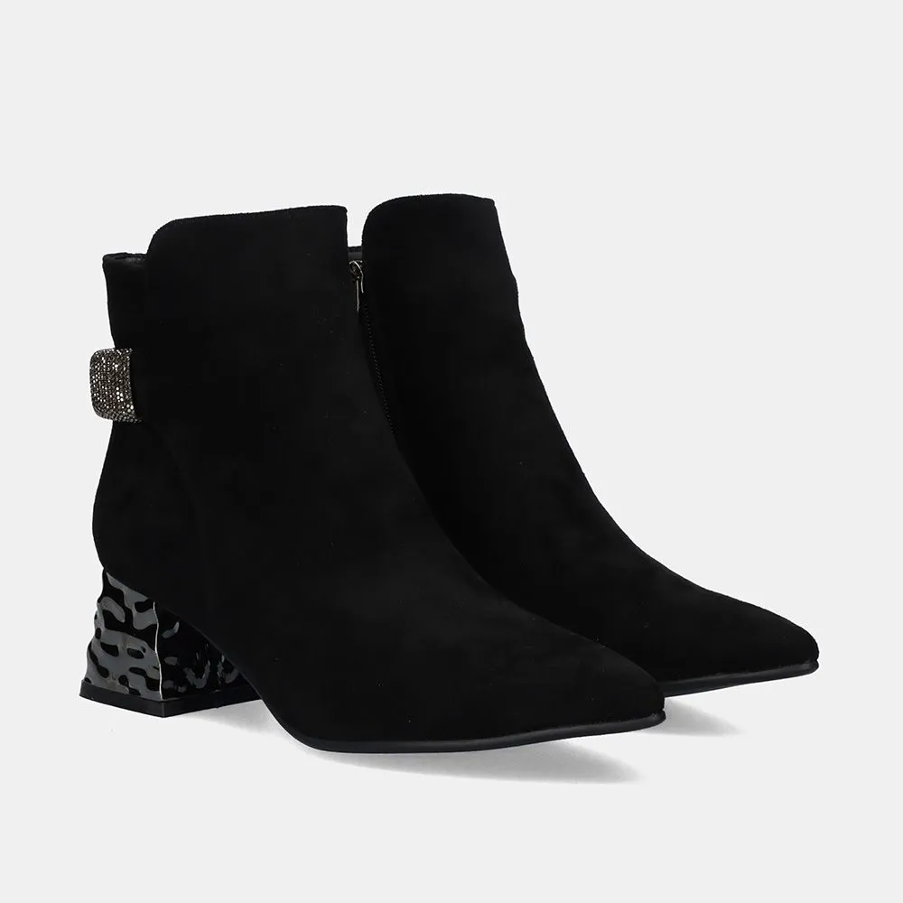 BOTTINES P987-H1435 FABRIC NOIR