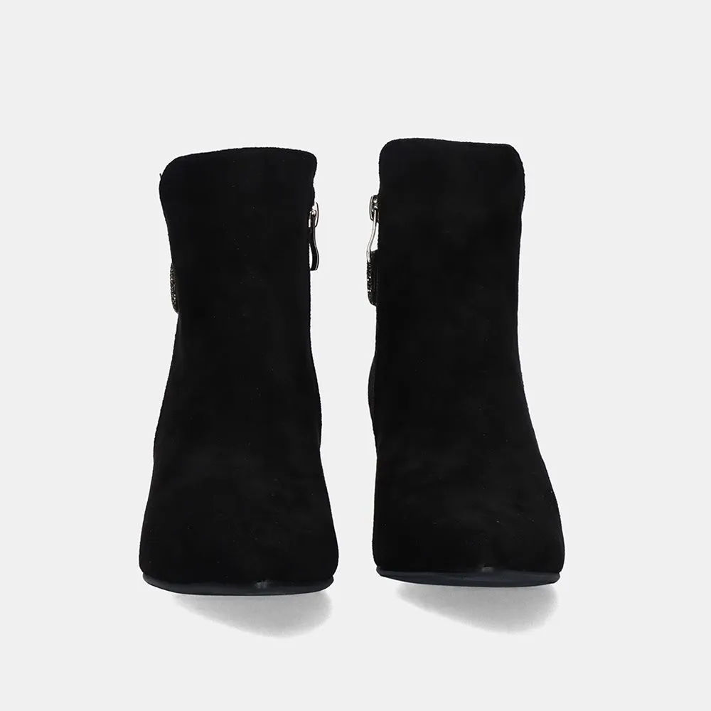 BOTTINES P987-H1435 FABRIC NOIR