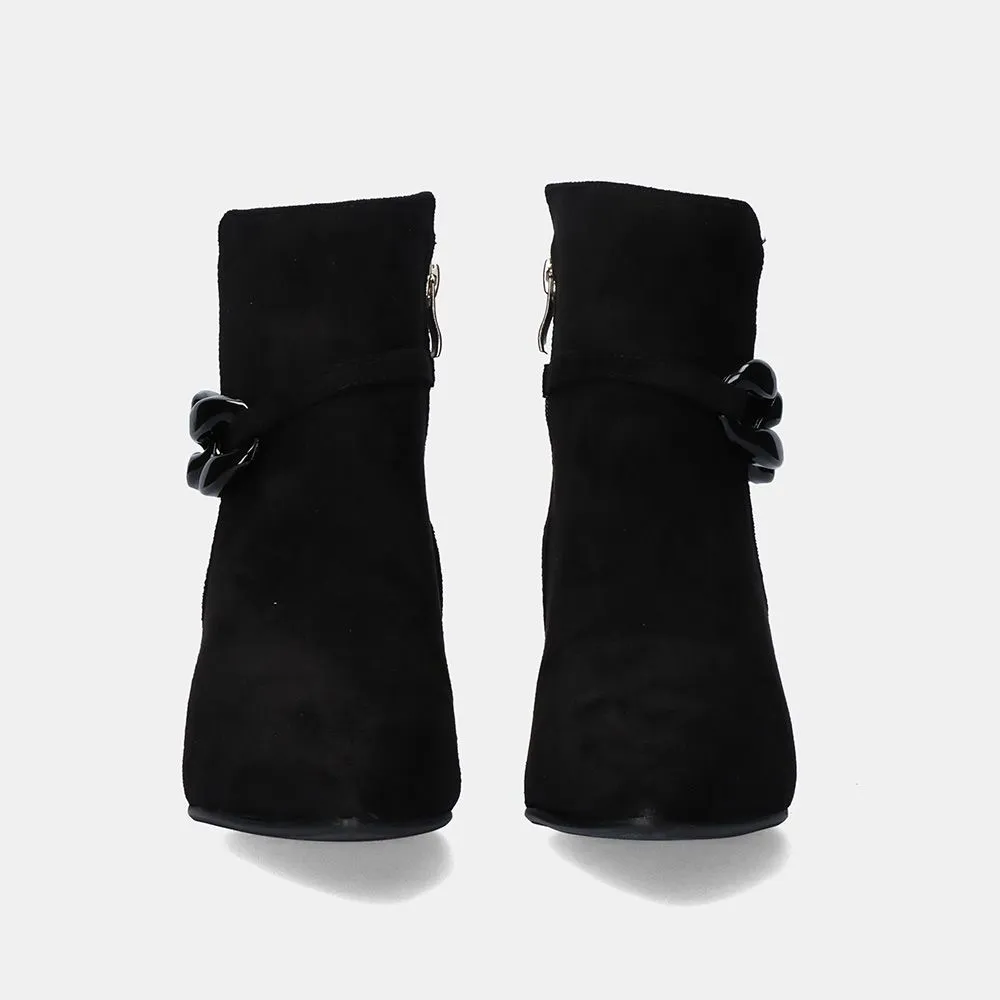 BOTTINES P987-T3372 FABRIC NOIR