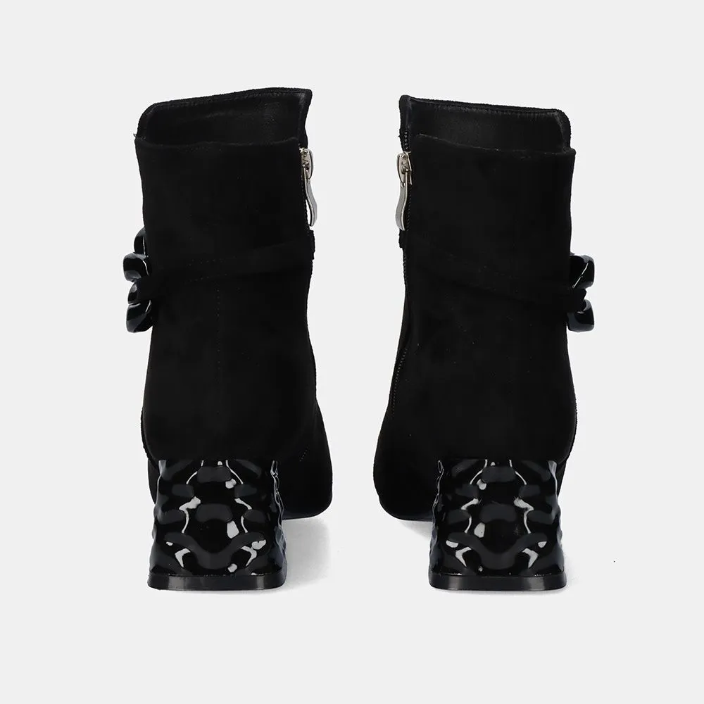 BOTTINES P987-T3372 FABRIC NOIR