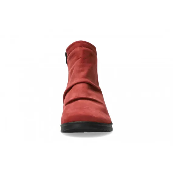 Bottines REZIA rouge foncé