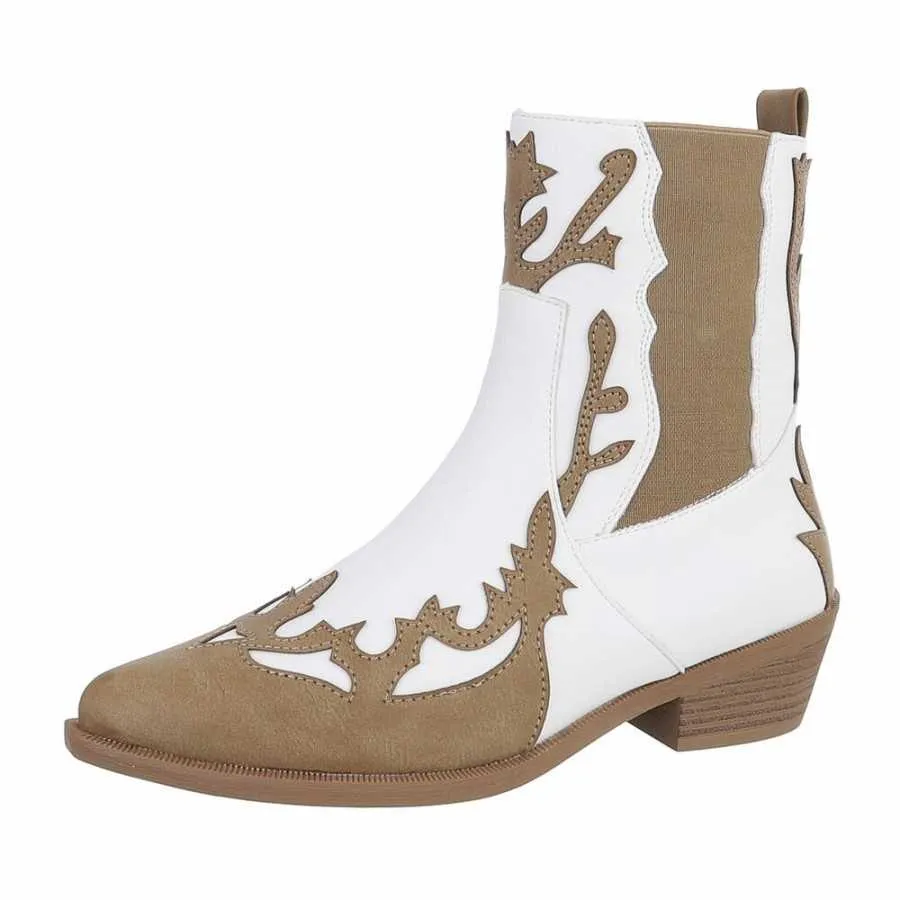 Bottines western MISS CAMELIA COURTE BEIGE