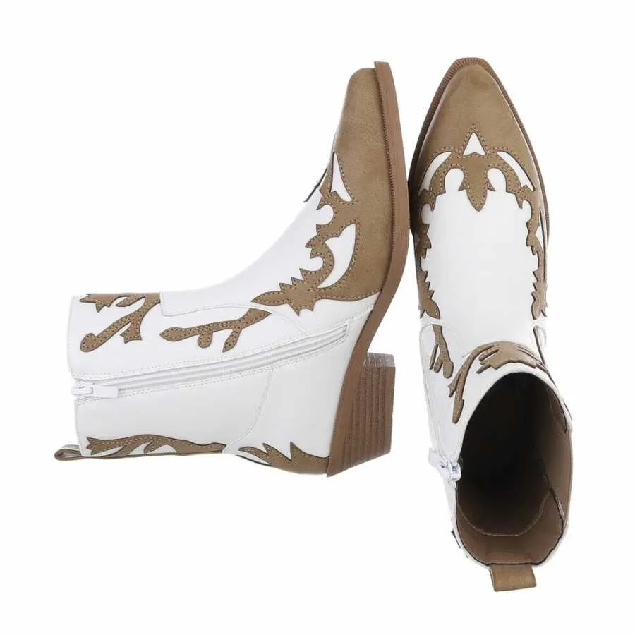 Bottines western MISS CAMELIA COURTE BEIGE