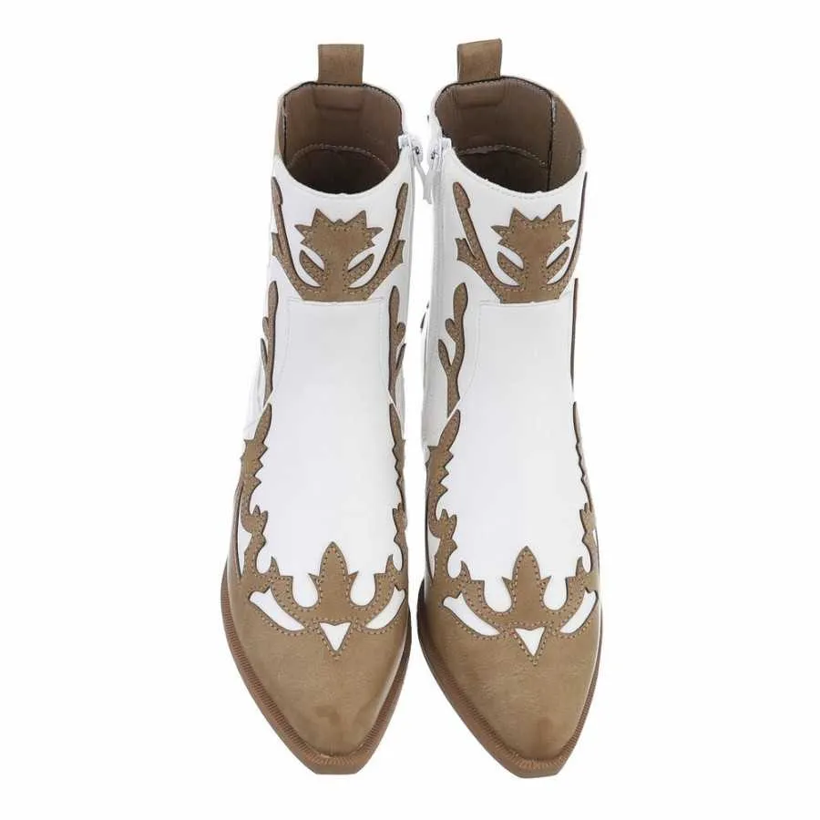 Bottines western MISS CAMELIA COURTE BEIGE