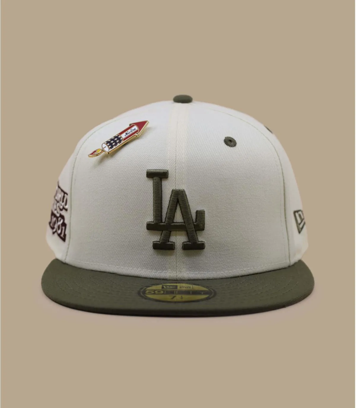 Casquette fitted LA beige - MLB WS Trail Mix 5950 LA New Era : Headict