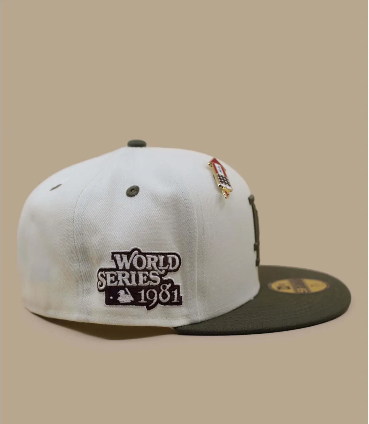 Casquette fitted LA beige - MLB WS Trail Mix 5950 LA New Era : Headict