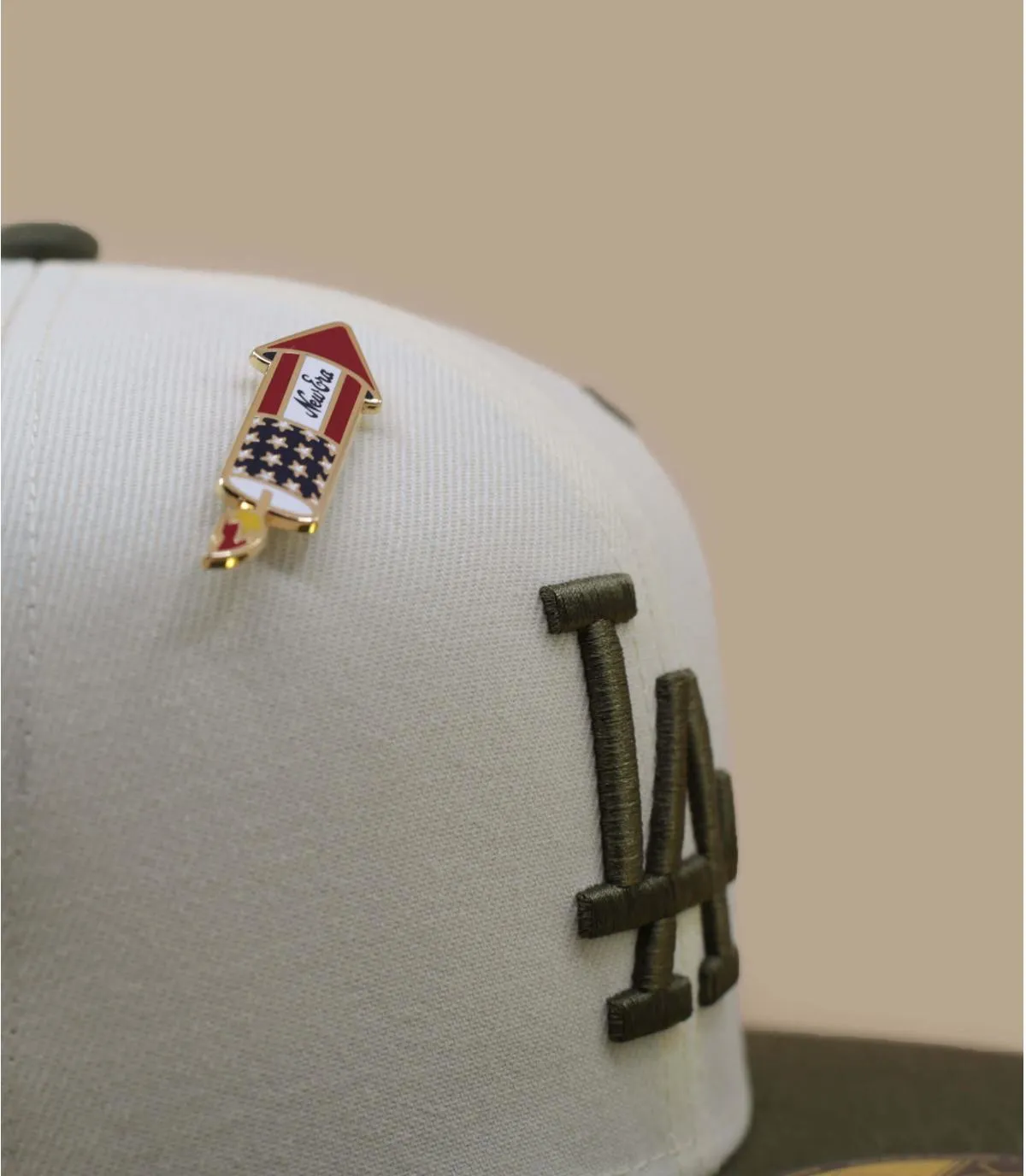 Casquette fitted LA beige - MLB WS Trail Mix 5950 LA New Era : Headict