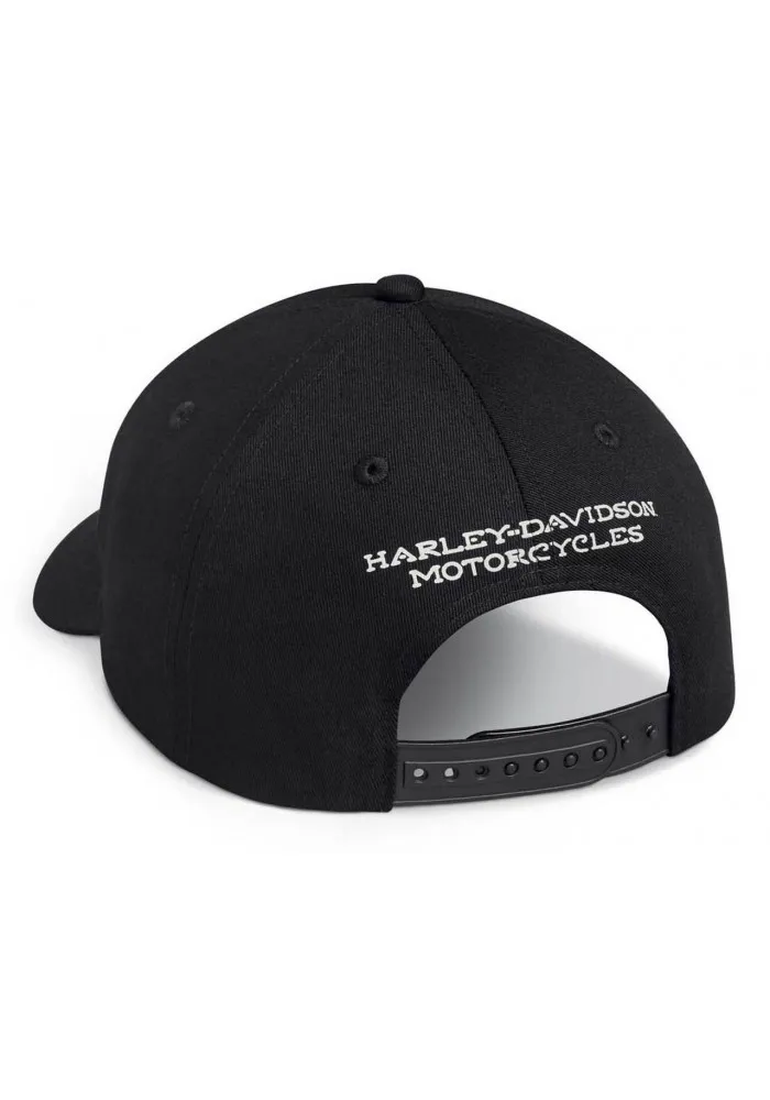 Casquette Harley Davidson Homme Ride Free Adjustable Baseball Cap -Black 99402-20VM