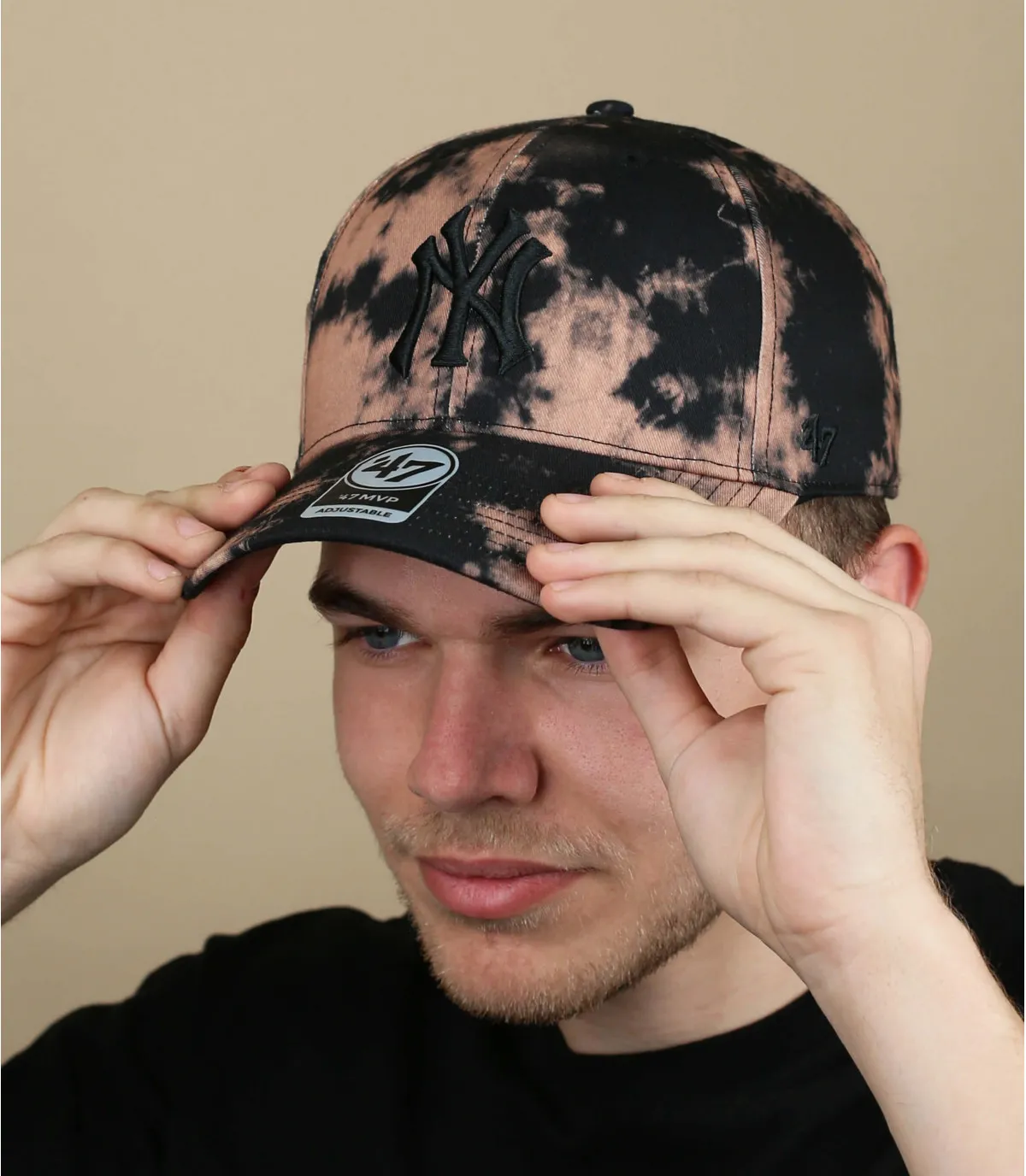 casquette new york tie dye - Tinted Snap NY Tie Dye brown 47 Brand : Headict