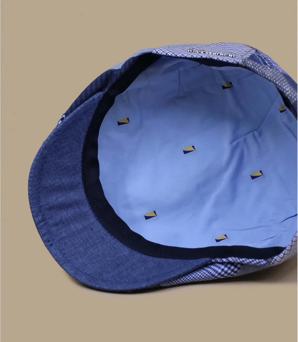 casquette patchwork bleu - Andaman Patchwork blue par Herman Headwear : Headict