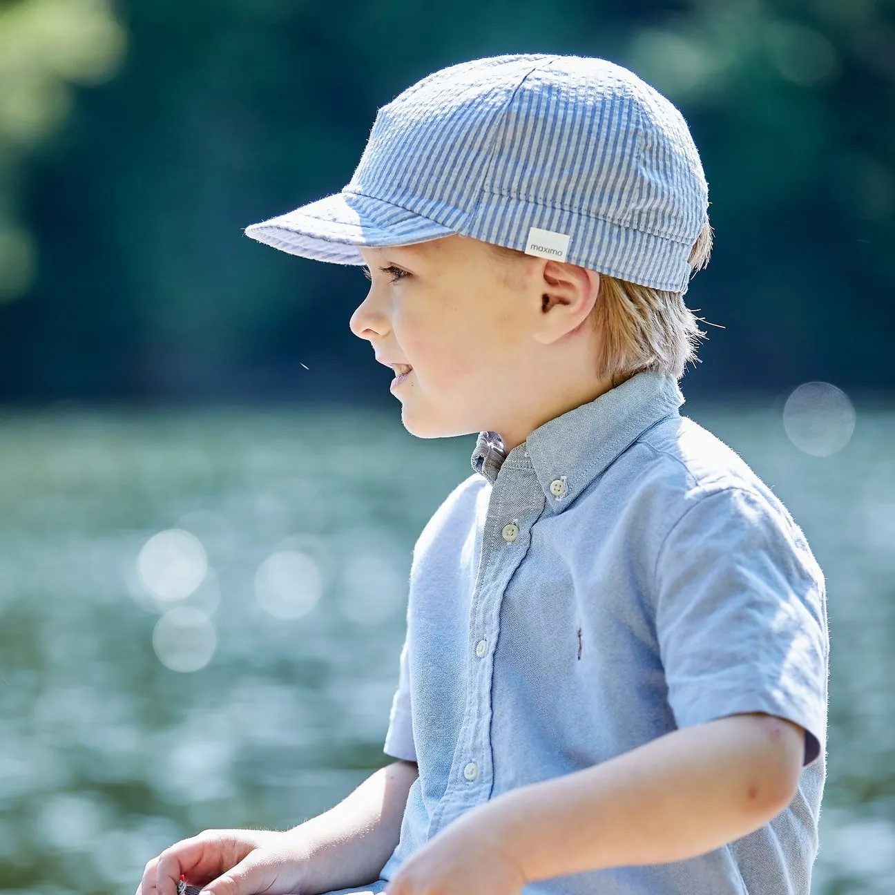 Casquette Twotone Stripes Kids by maximo --> Chapeaux, casquettes & bonnets en ligne ▷ Chapeaushop