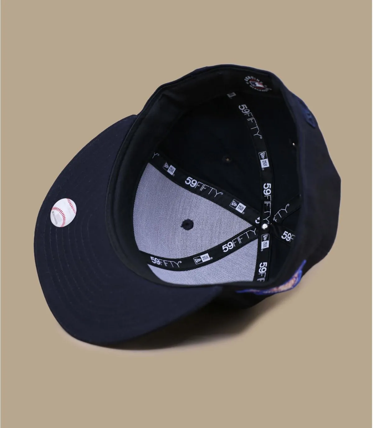 casquette yankees bleu marine - Patch 59Fifty NY navy New Era : Headict