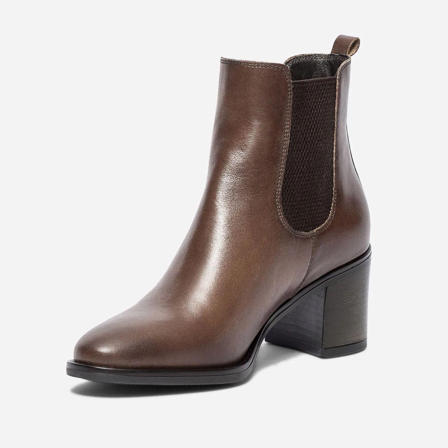 Chelsea boots cognac en cuir éco-conçu - Boots / bottines Femme | ERAM