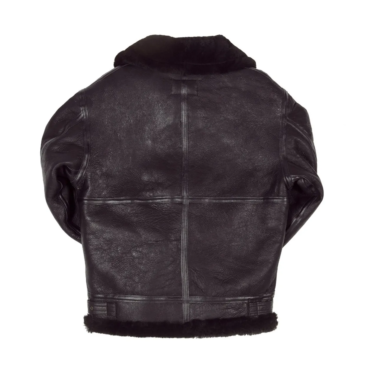 Cockpit USA B-3 Authentic Sheepskin Bomber Jacket Black