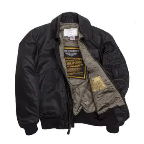 Cockpit USA CWU-55P (Cold Weather Pilots Jacket) USA Made Sage, Black