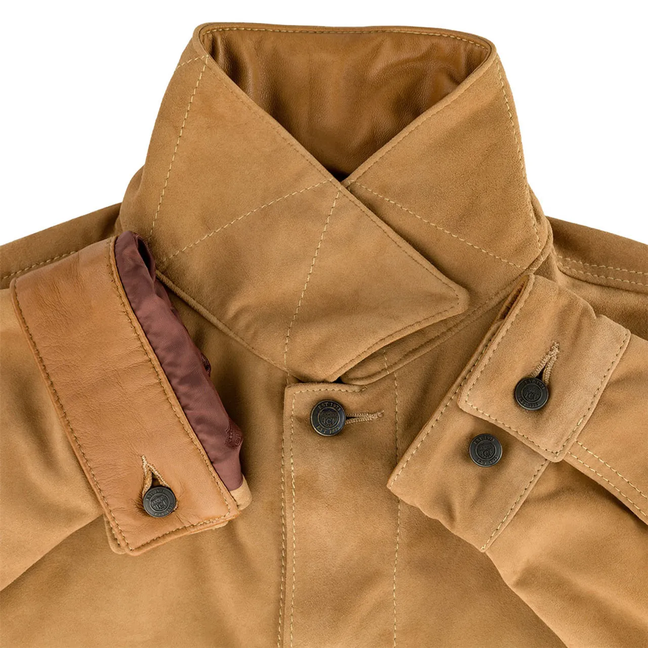 Cockpit USA Suede Trucker Jacket Tobacco USA Made