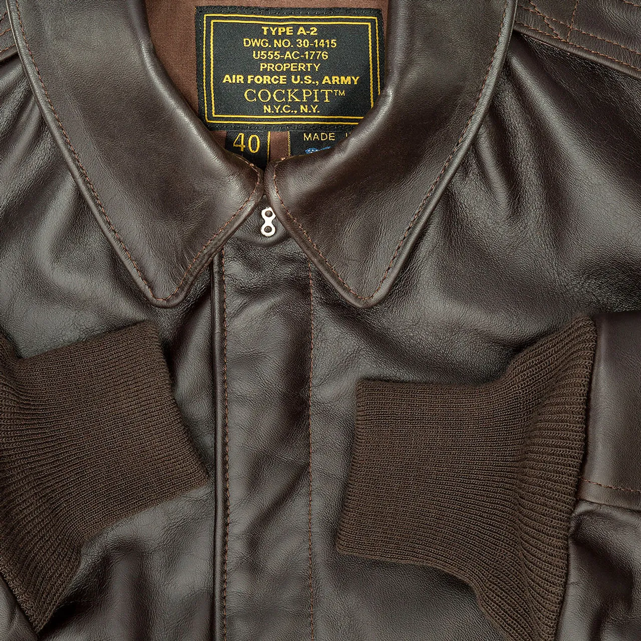 Cockpit USA WWII Government Issue A-2 Jacket (Long)