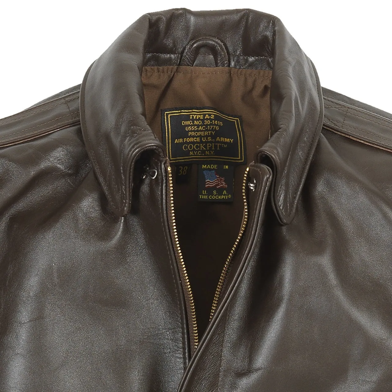 Cockpit USA WWII Government Issue A-2 Jacket (Long)