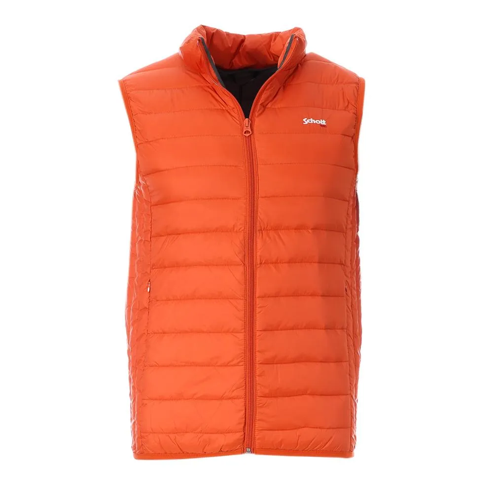 Doudoune Sans Manches Orange Homme Schott OAKLANDVRS