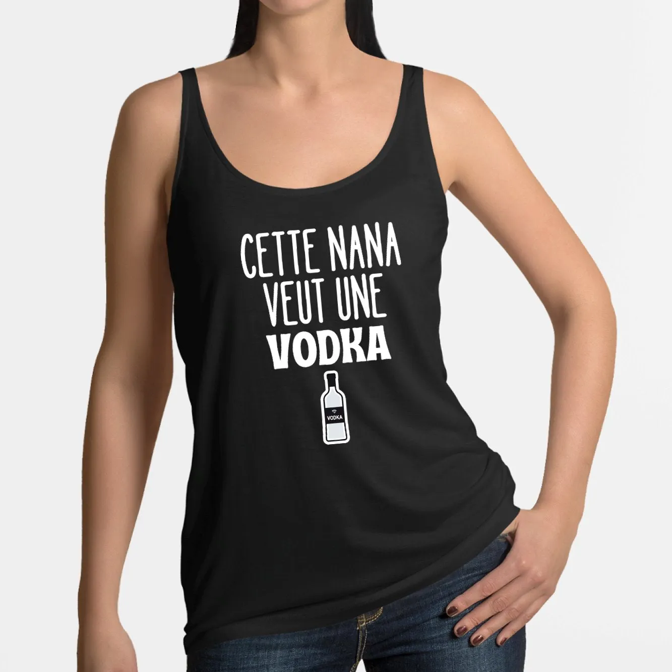 Débardeur Femme Cette nana veut un vodka