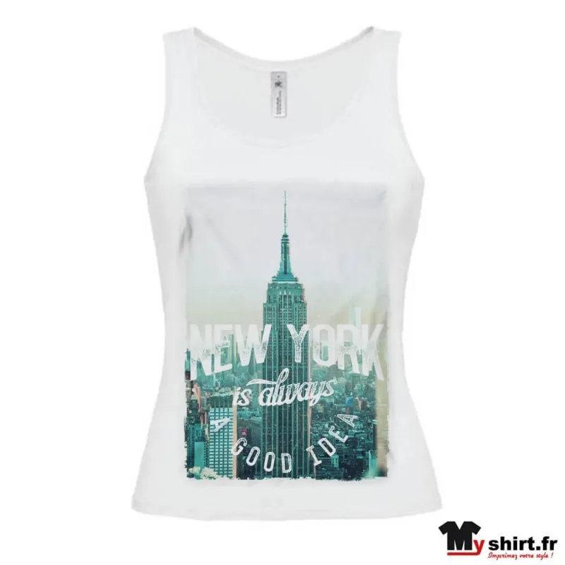 Débardeur femme new york - T-shirt Art graphique