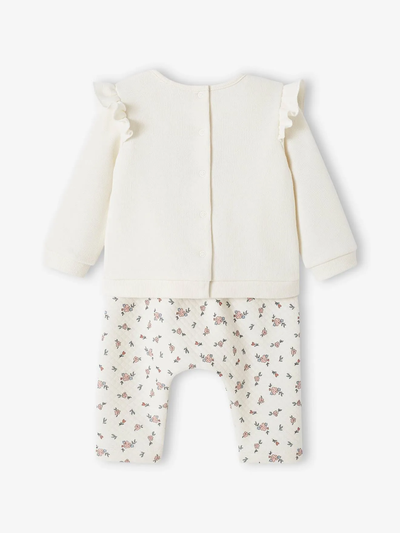 Ensemble bébé sweat et pantalon écru - Vertbaudet