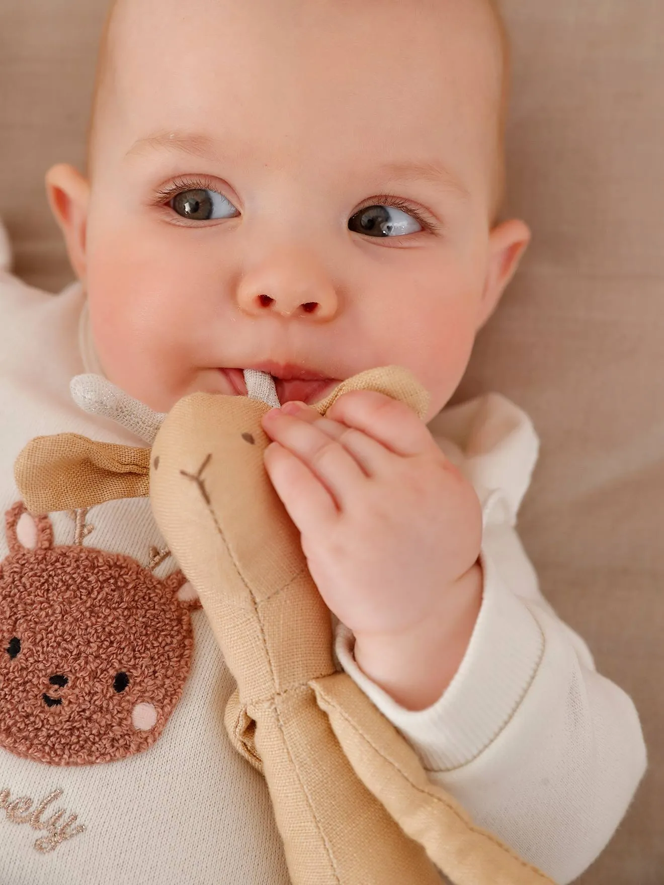 Ensemble bébé sweat et pantalon écru - Vertbaudet