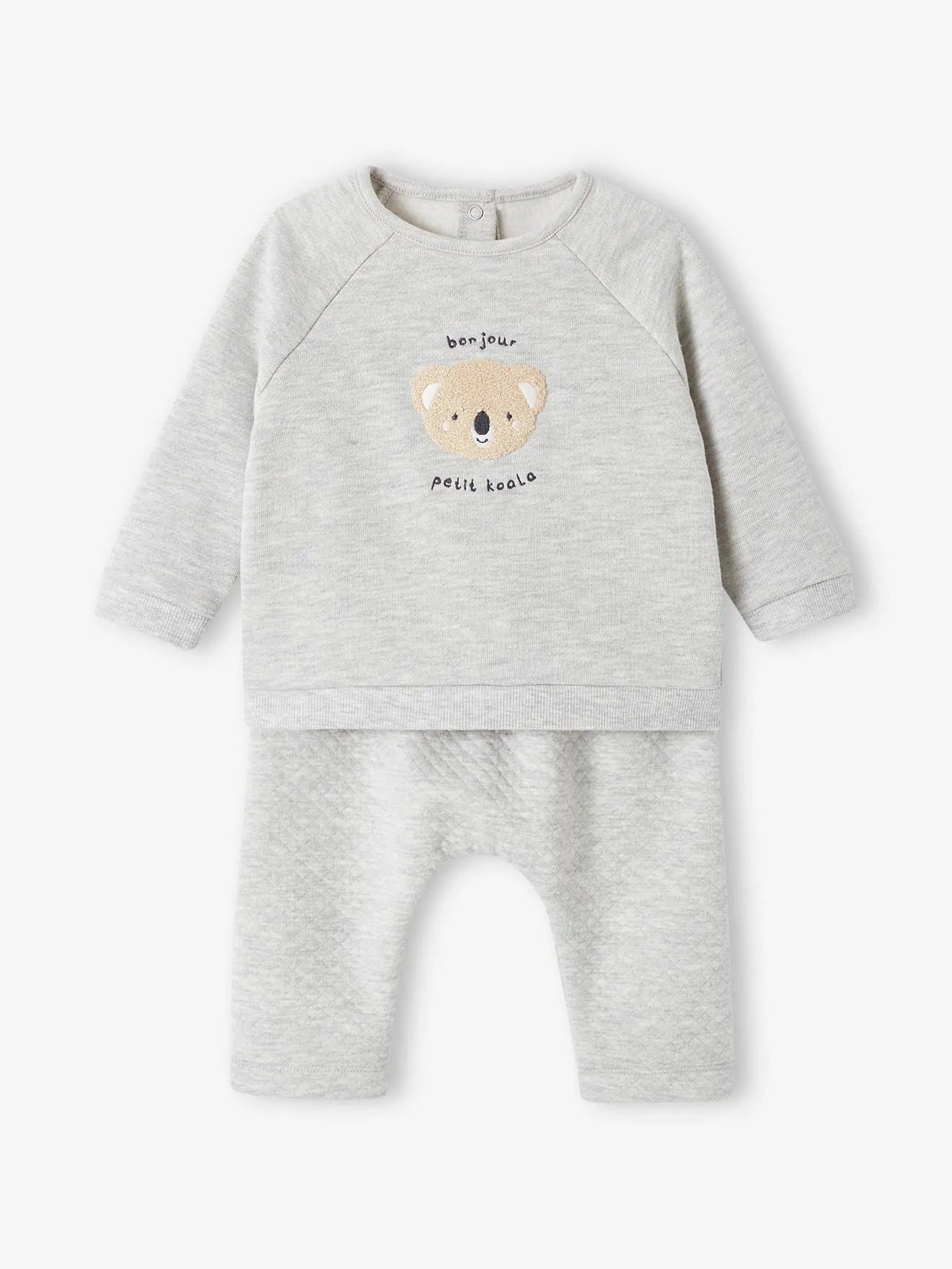 Ensemble bébé sweat et pantalon écru - Vertbaudet