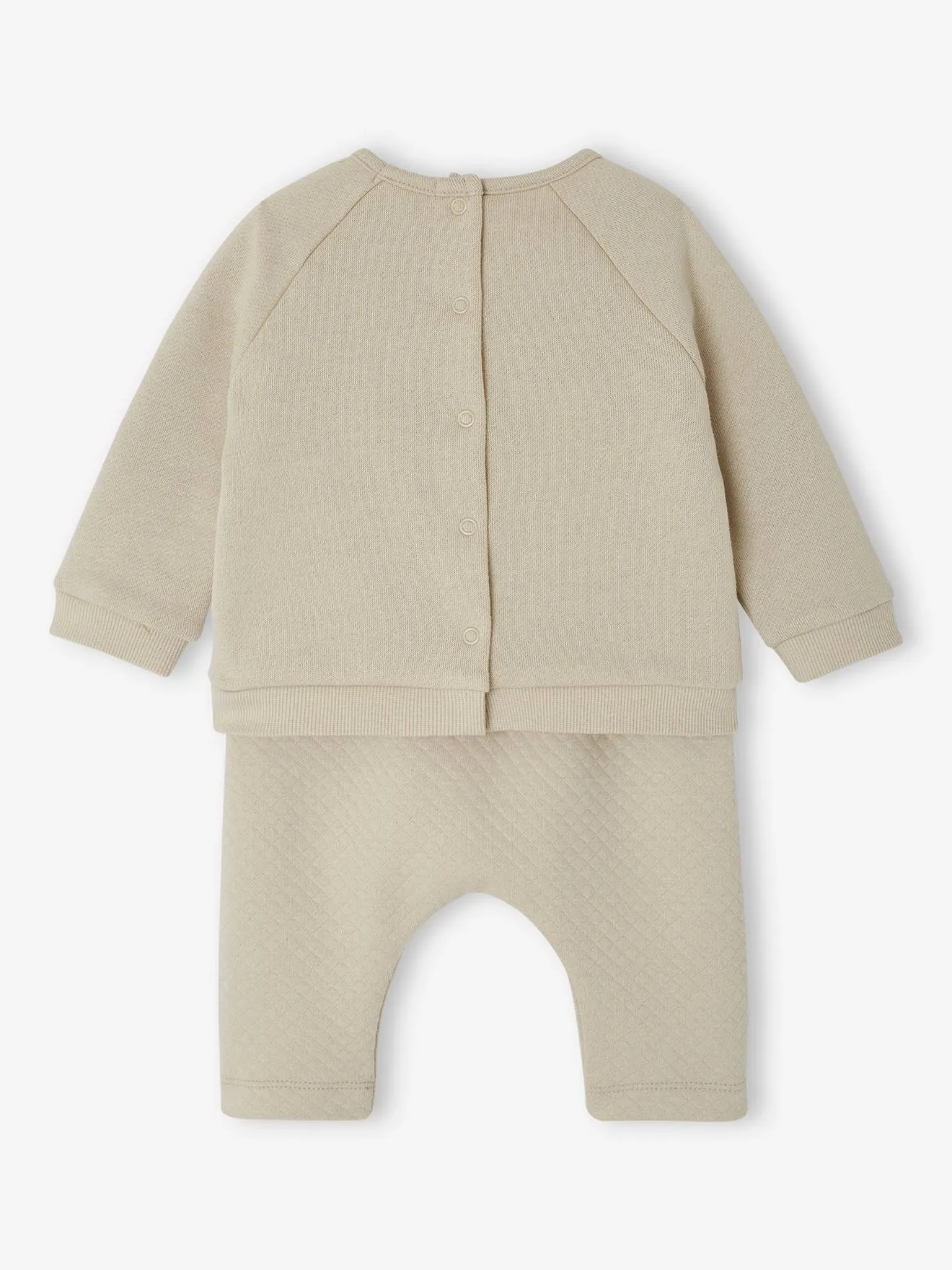 Ensemble bébé sweat et pantalon écru - Vertbaudet