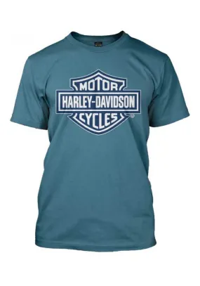 Harley Davidson Homme Bar & Shield Bleu Slate T-Shirt 30290594