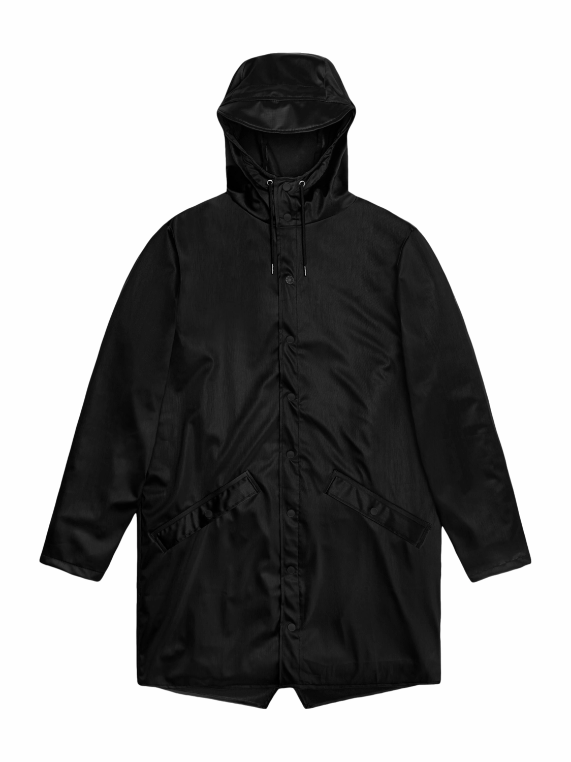 Imperméable RAINS Unisexe Long Jacket Black Grain