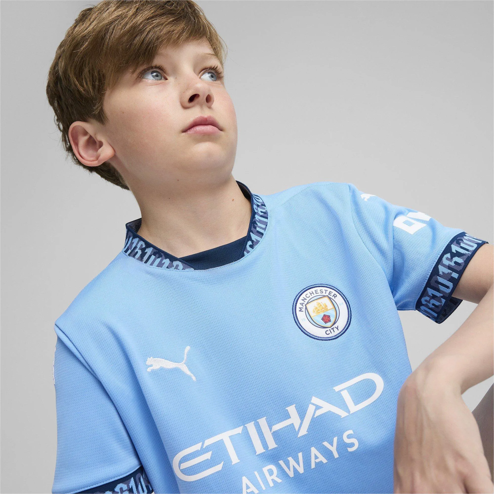 Manchester City Home Shirt 2024 2025 Juniors